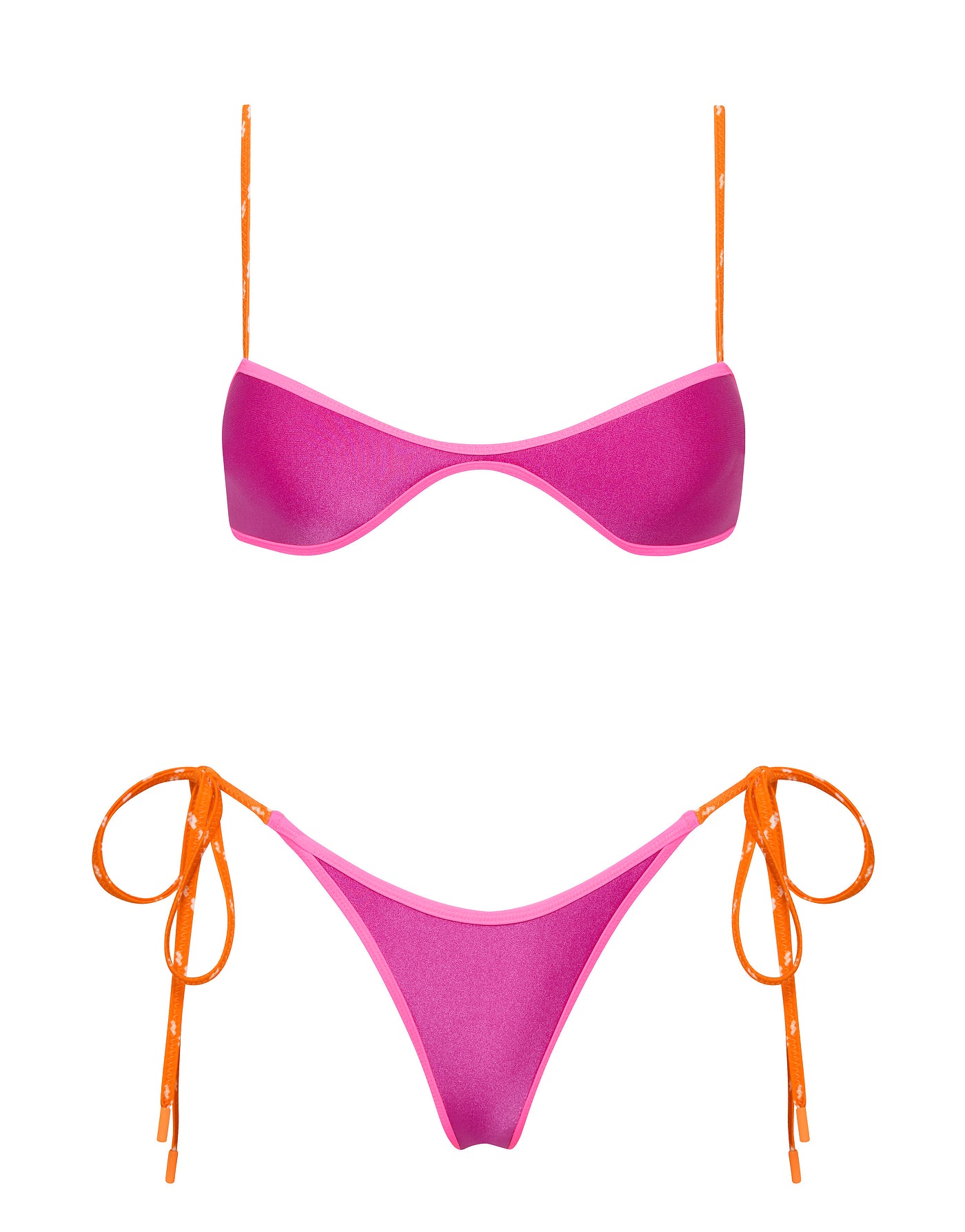ESTE PIGI Neoprene Scoop Crop Bikini Set
