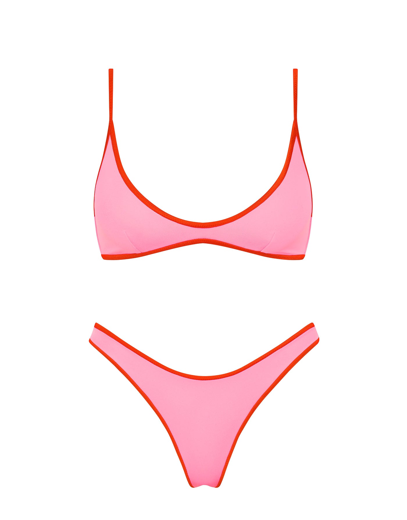 MAIA DORE Pink Scoop Bikini Set