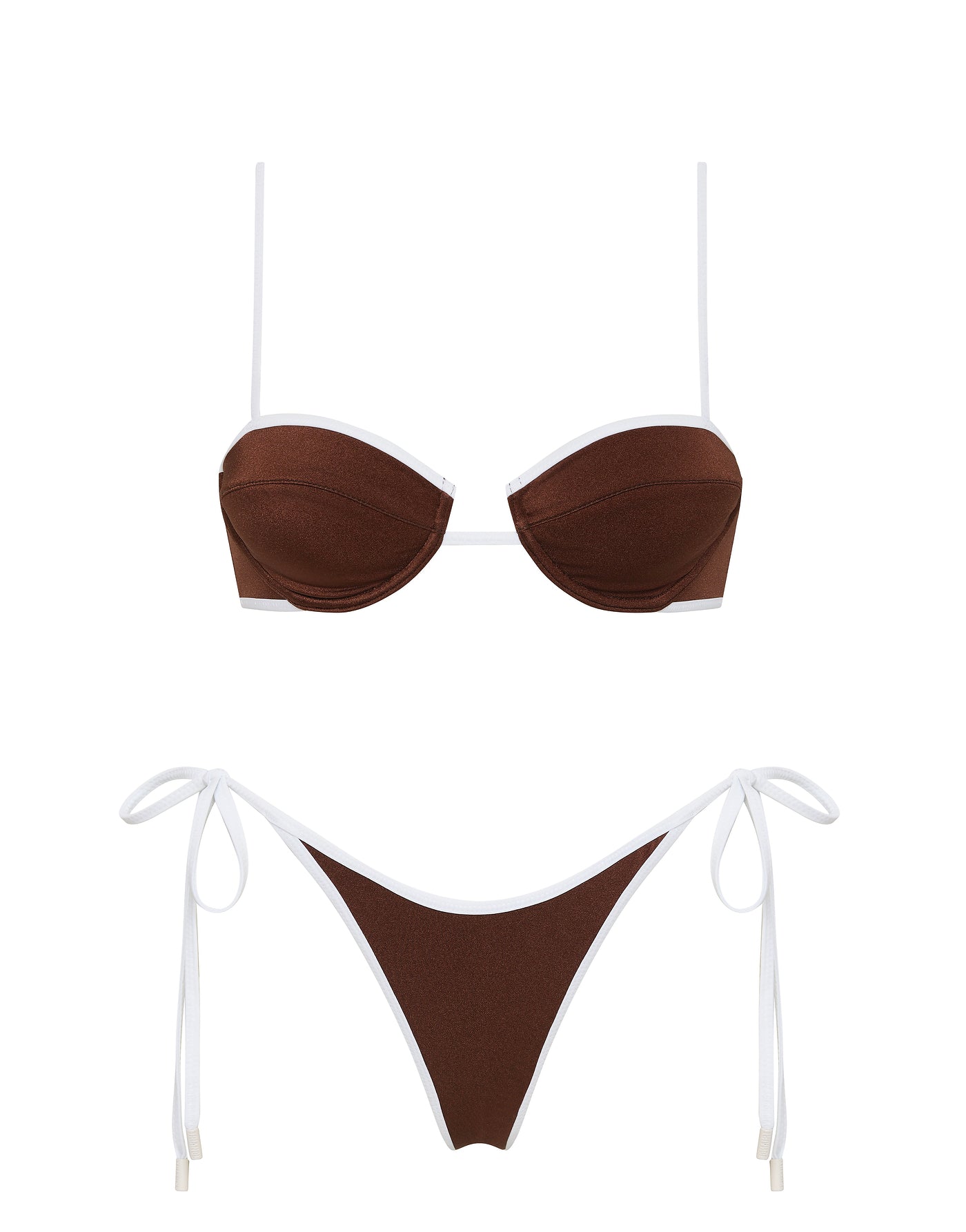 MALA BISC Brown Balconette Bikini Set