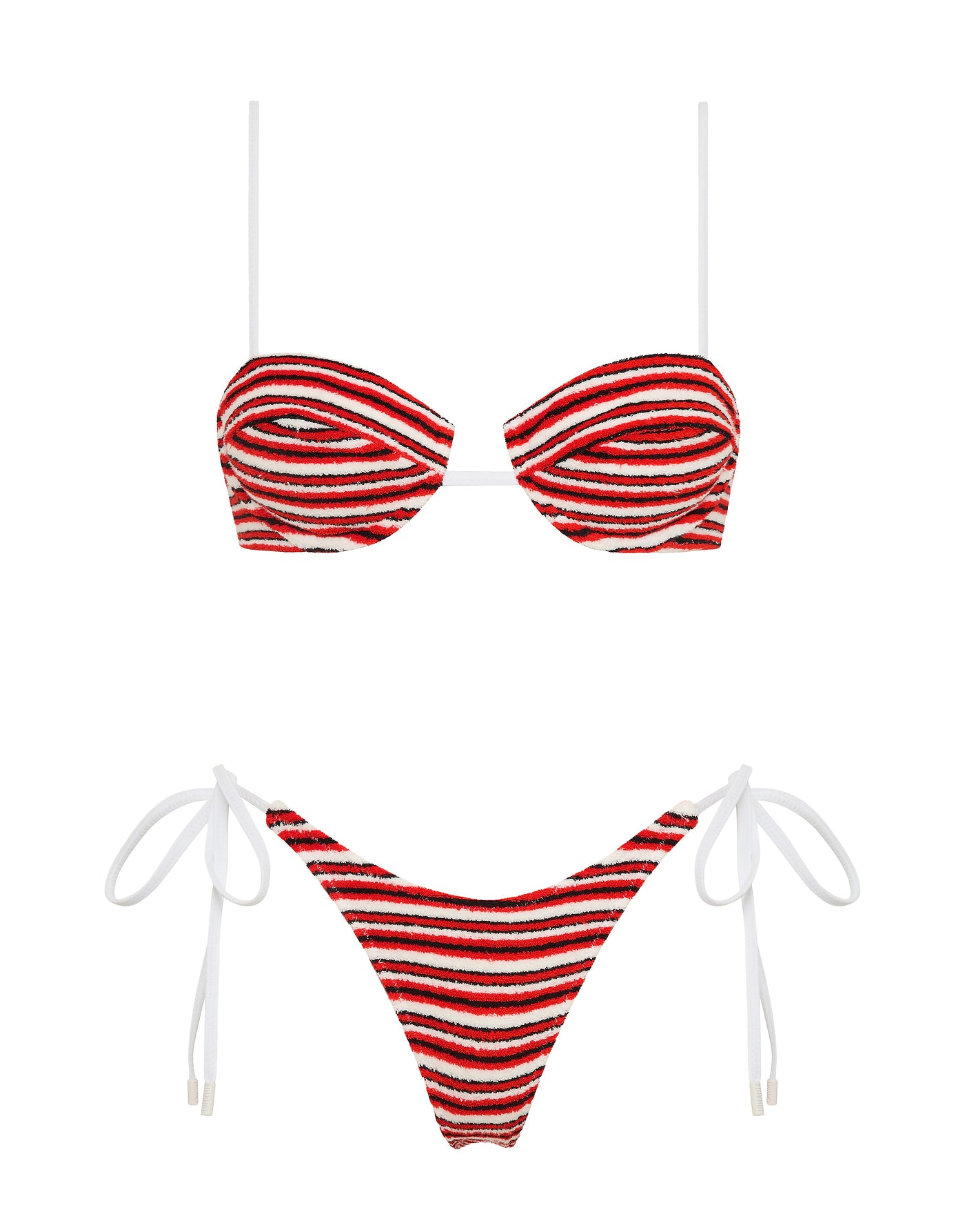 MALA SERT Terry Towelling Balconette Bikini Set
