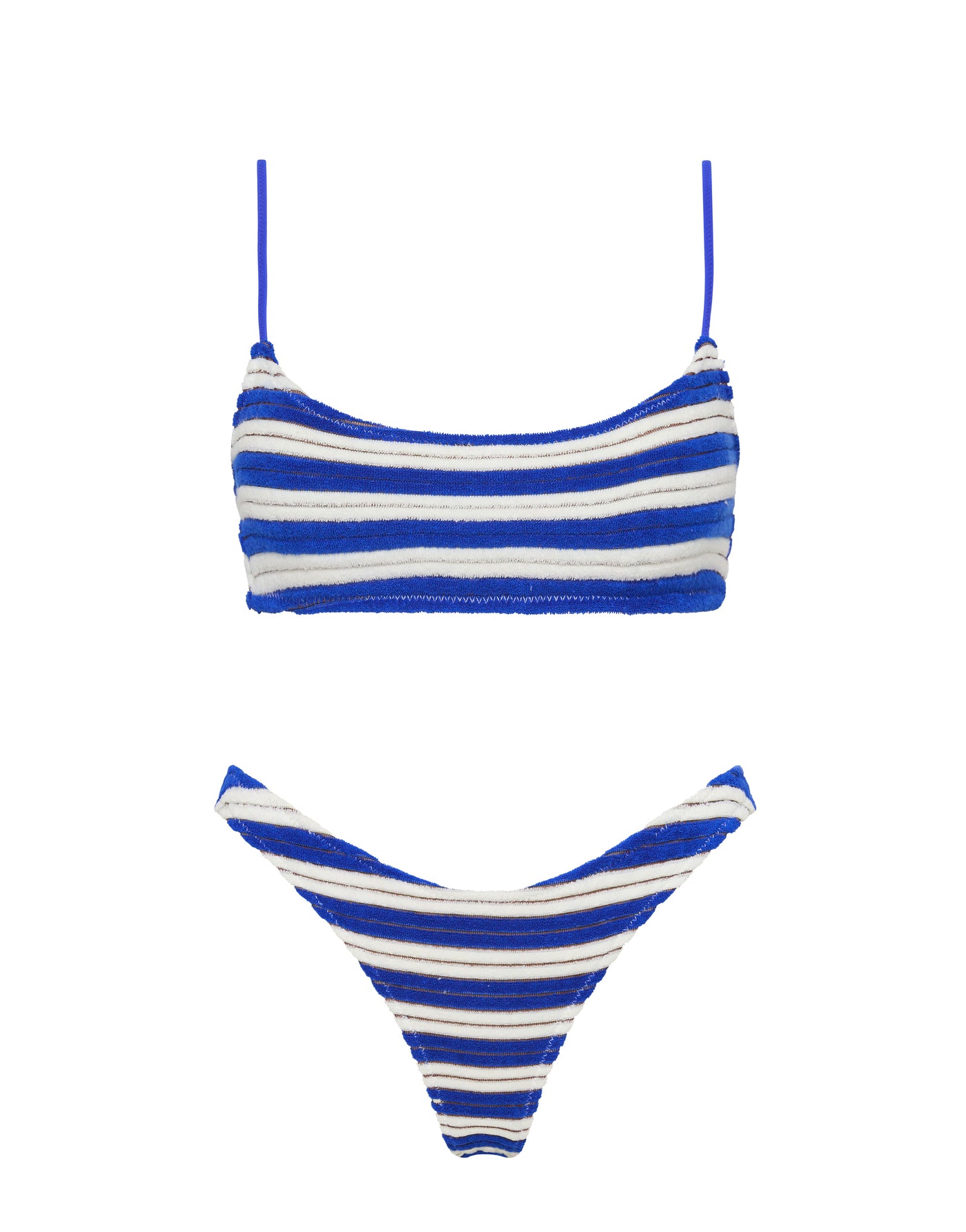MICA JOLY Terry Towelling  Crop Bikini Set