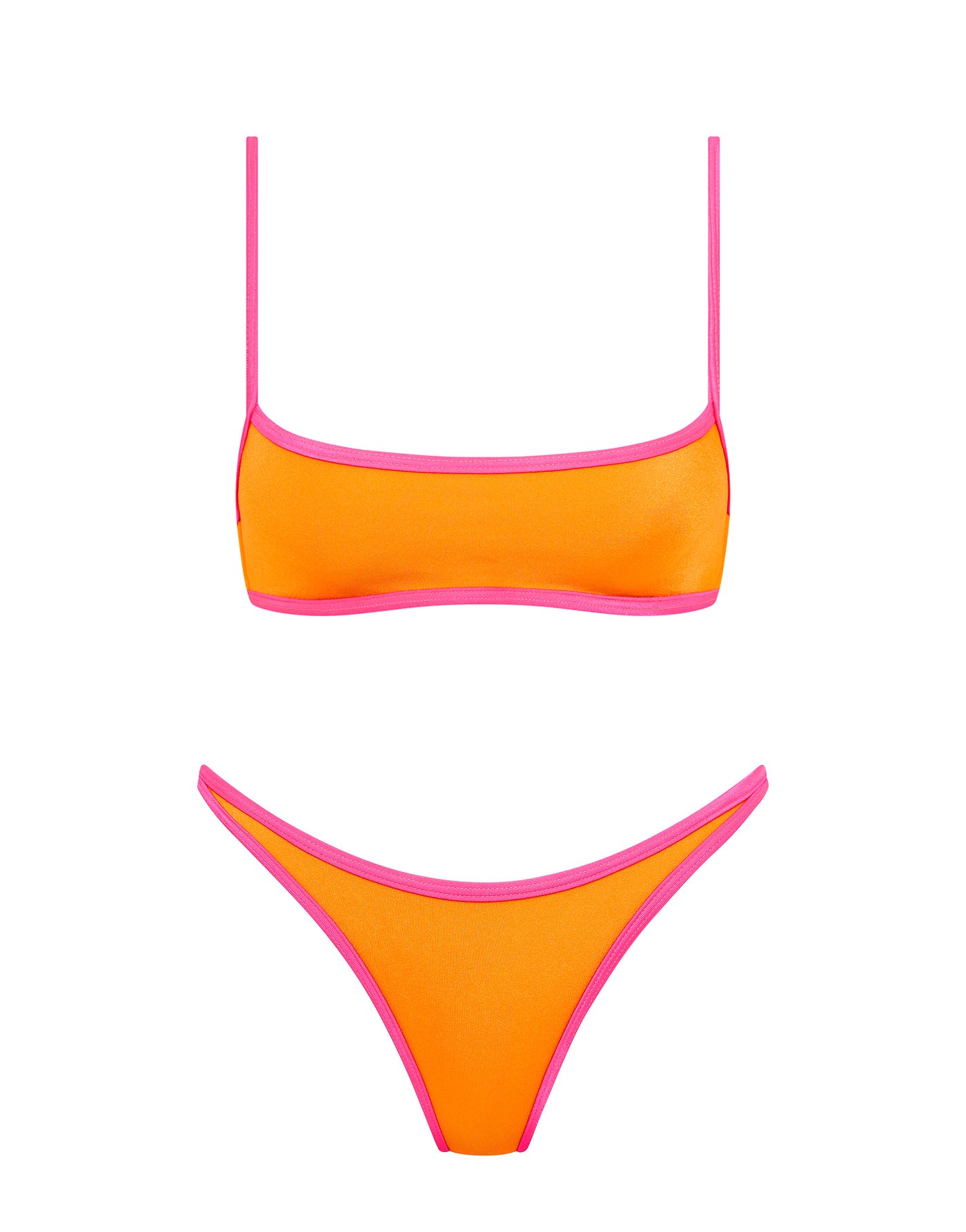 MIMA SANTO Orange Crop Bikini Set