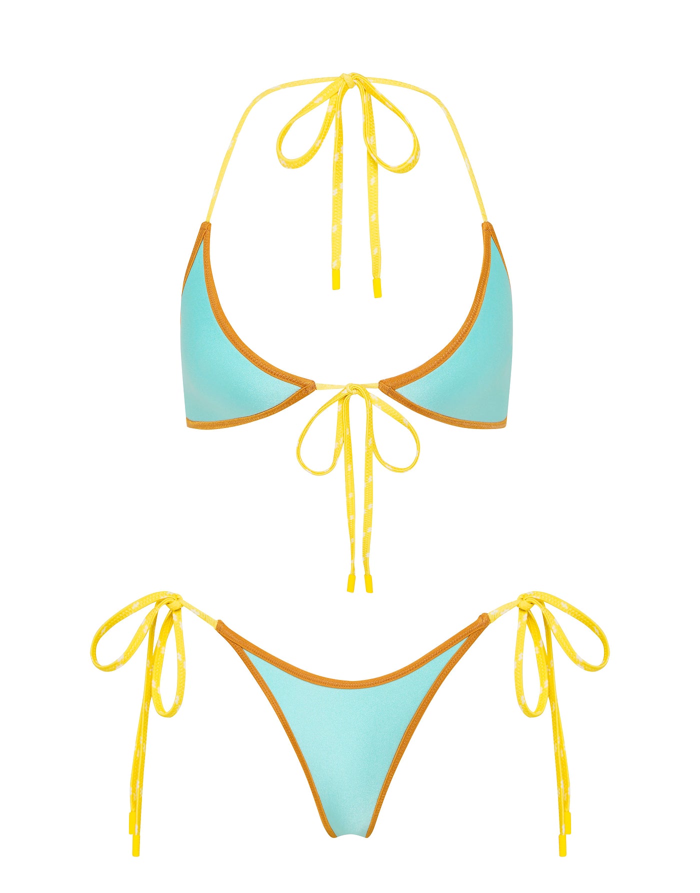 SOFI ROQUE Neoprene Halter Bikini Set