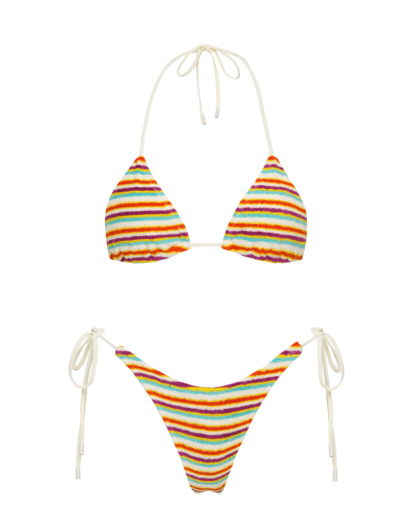 VINCA BONN Terry Towelling Triangle Bikini Set