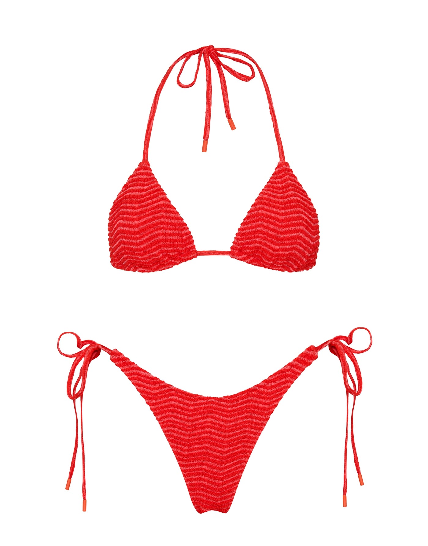 VINCA MATO Red Triangle Bikini Set