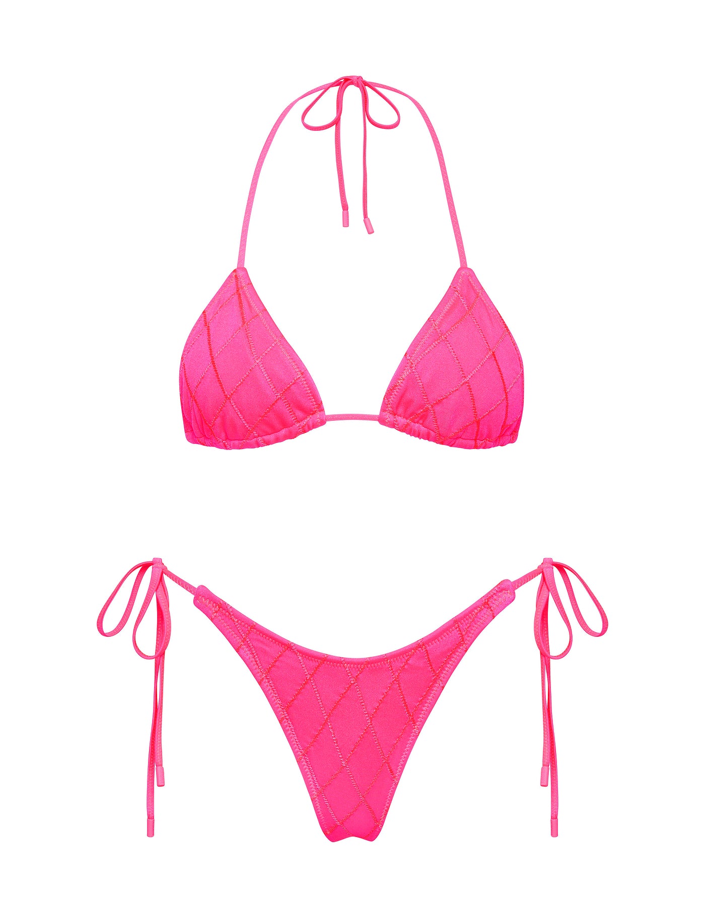 VINCA MENDE Pink Triangle Bikini Set