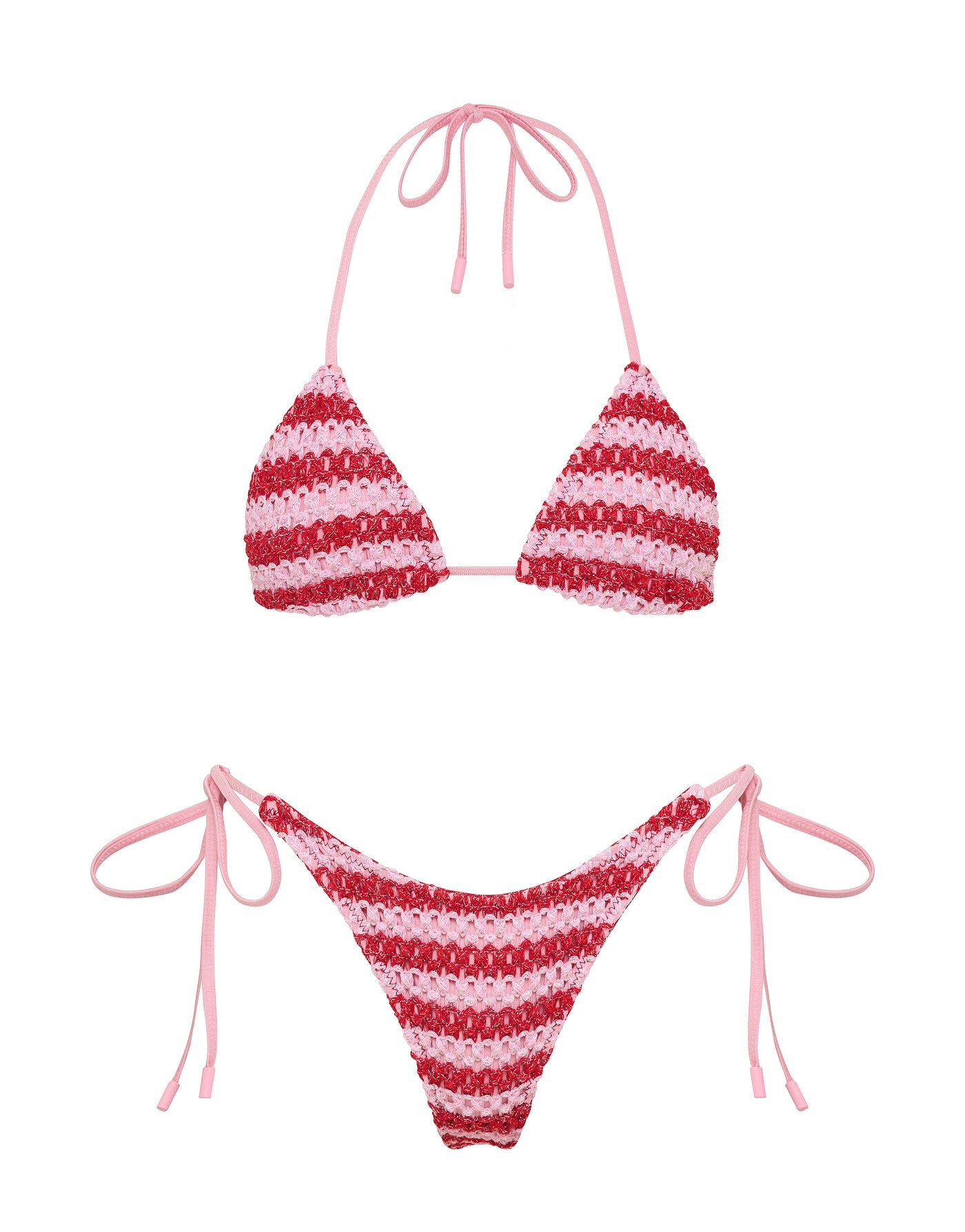 VINCA TANNA Crochet Triangle Bikini Set