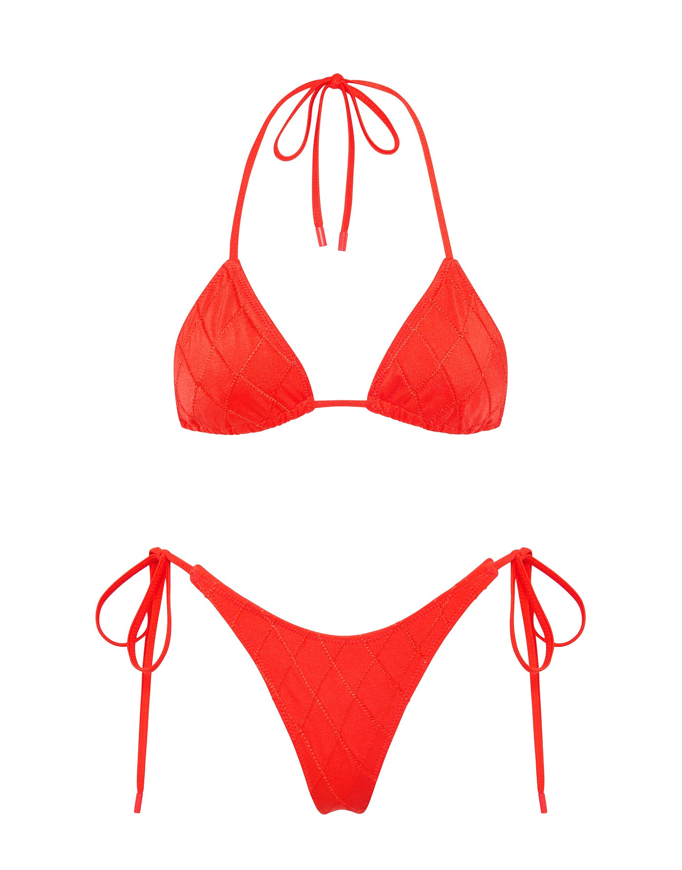 VINCA VISS Red Triangle Bikini Set