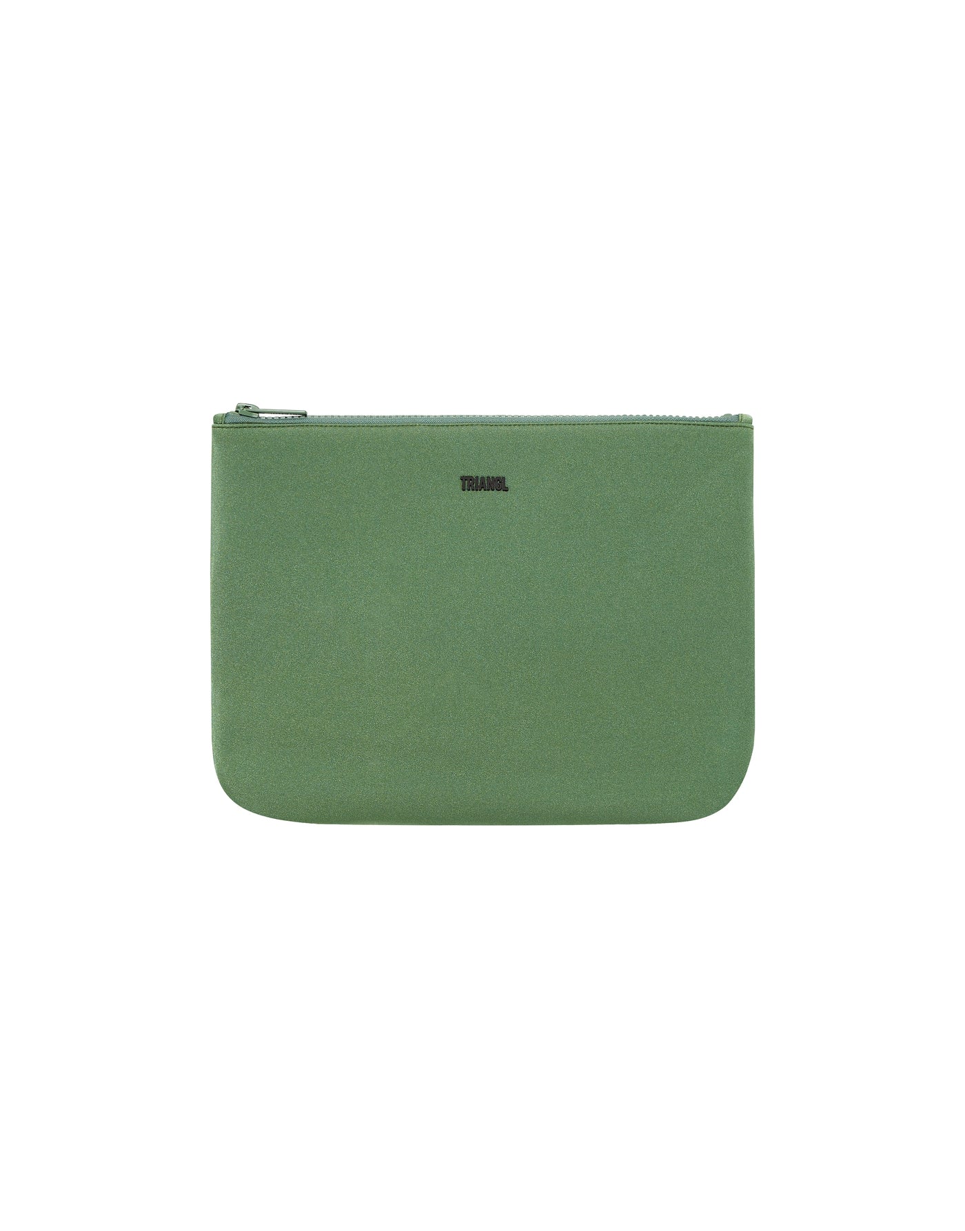 KHAKI Neoprene Zip Pouch