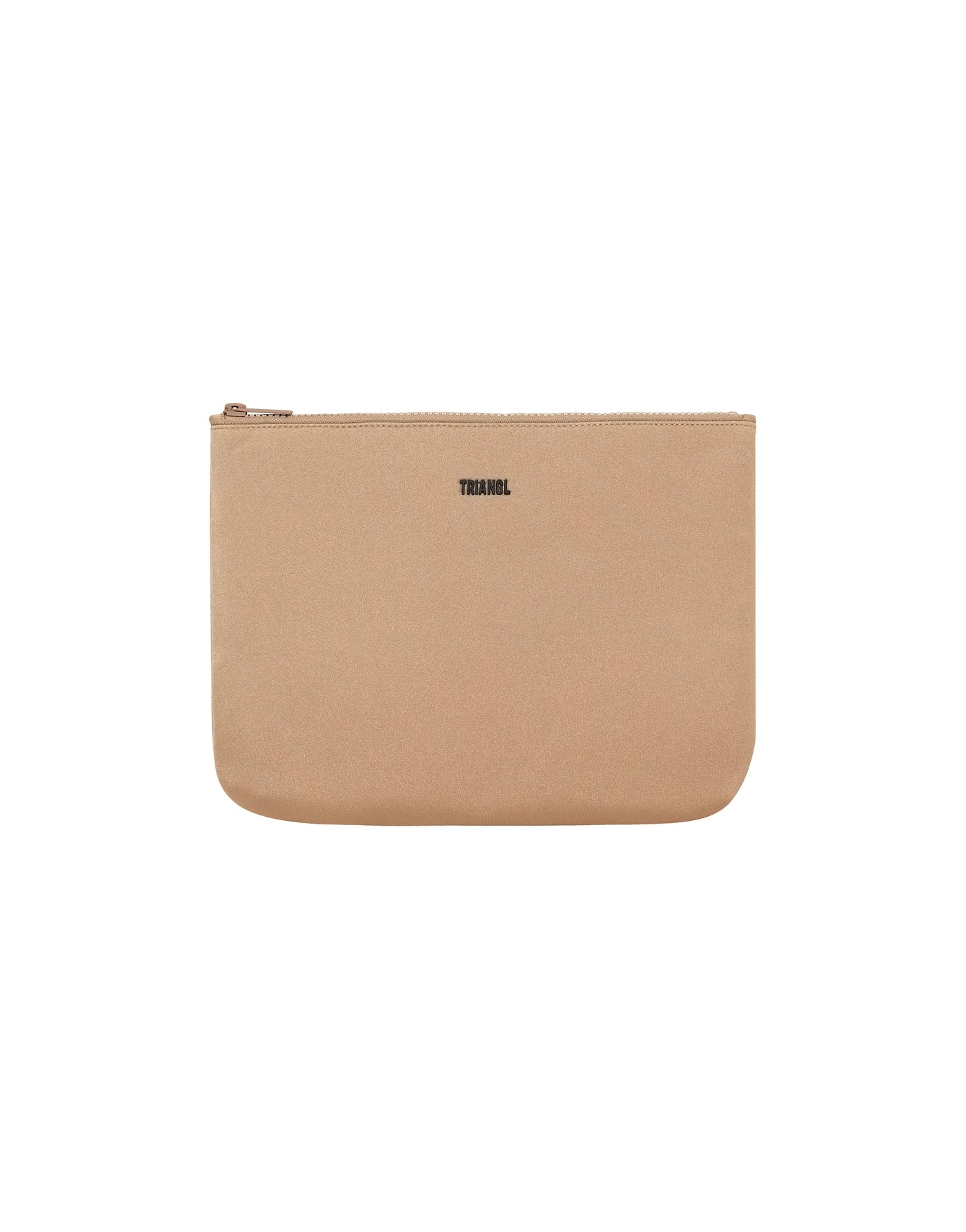 Tan   Neoprene Zip Pouch